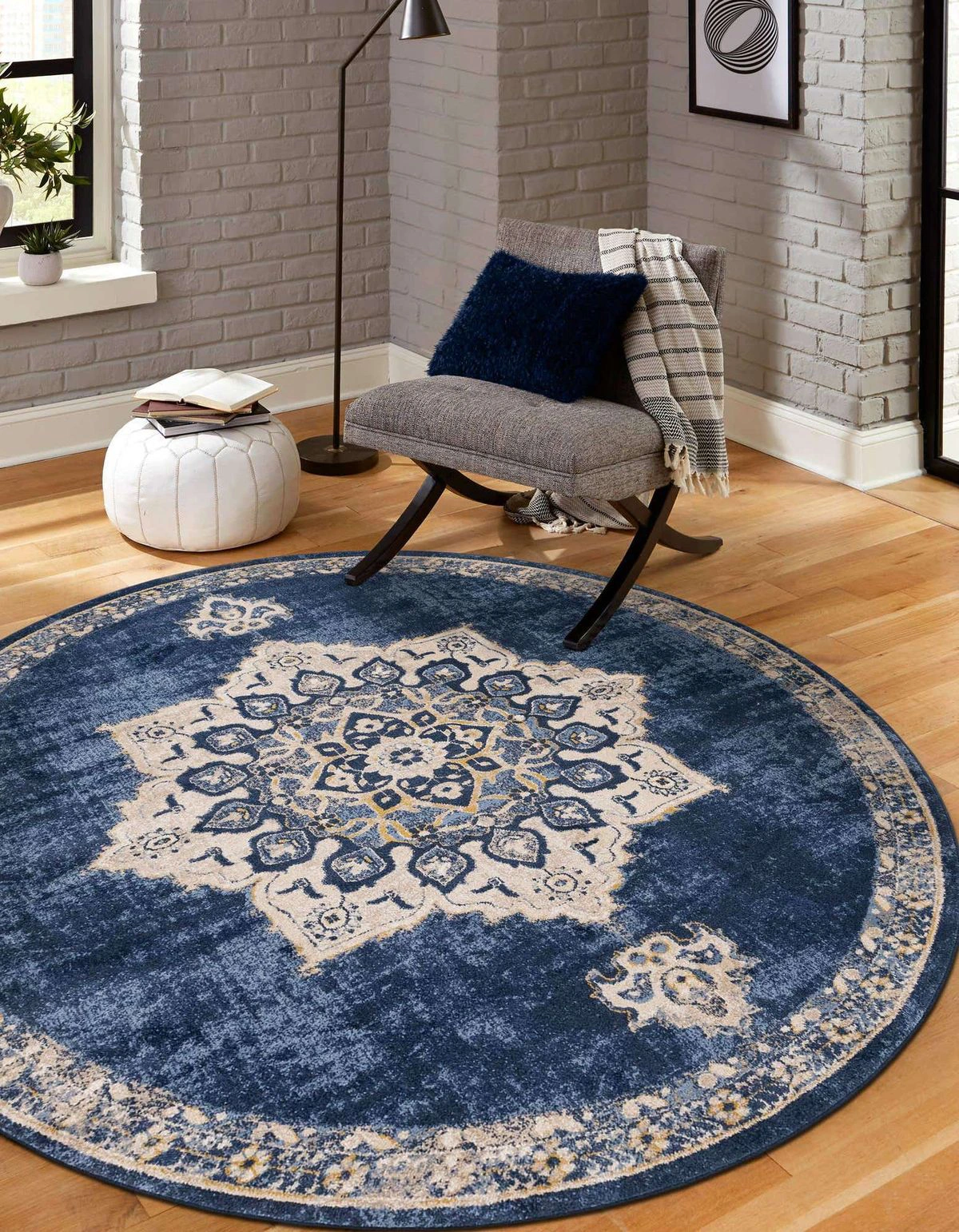 Modern design round carpet