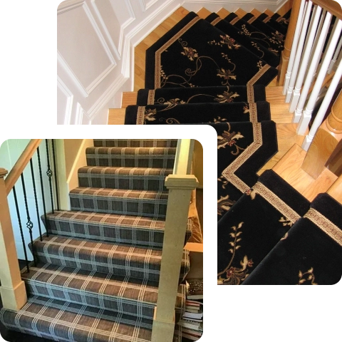 Customization Expert Fitting of Staircase Carpets Dubai 1