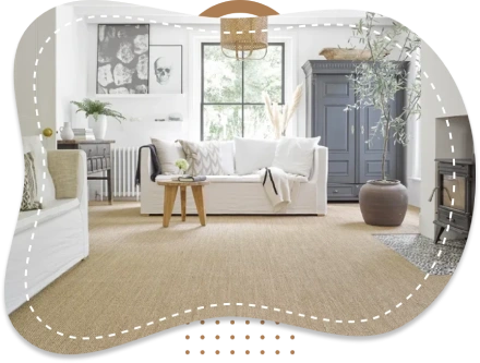 Living Spaces With Sisal Luxury Carpets