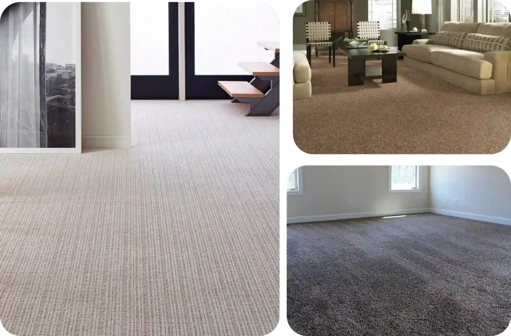 Wall to wall carpet installation in Dubai living room