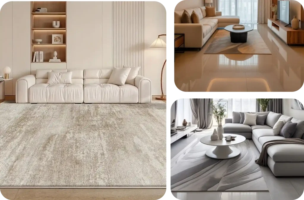 Modern living room carpet in Dubai
