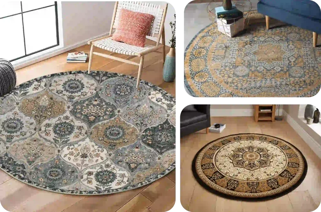 Round rugs Dubai modern design carpet for living room